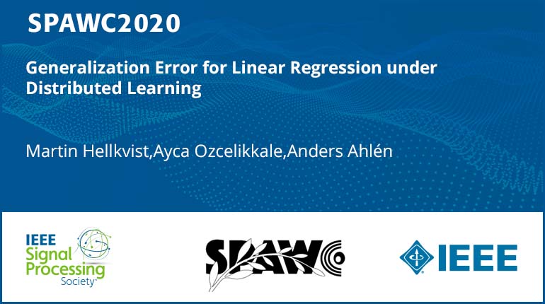 Generalization Error for Linear Regression under Distributed Learning