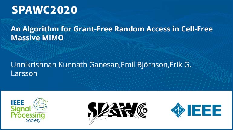 An Algorithm for Grant-Free Random Access in Cell-Free Massive MIMO