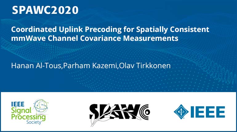 Coordinated Uplink Precoding for Spatially Consistent mmWave Channel Covariance Measurements