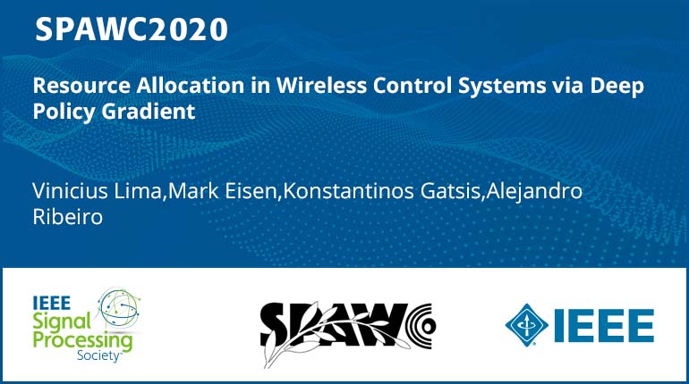 Resource Allocation in Wireless Control Systems via Deep Policy Gradient