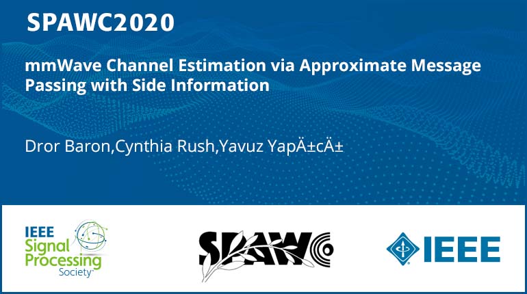 mmWave Channel Estimation via Approximate Message Passing with Side Information