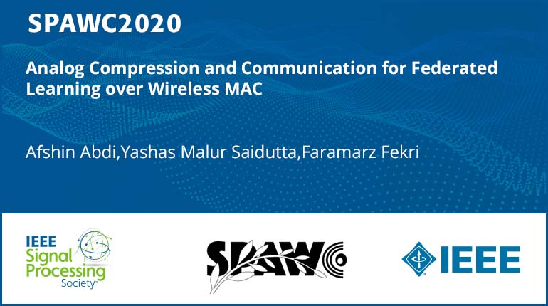 Analog Compression and Communication for Federated Learning over Wireless MAC