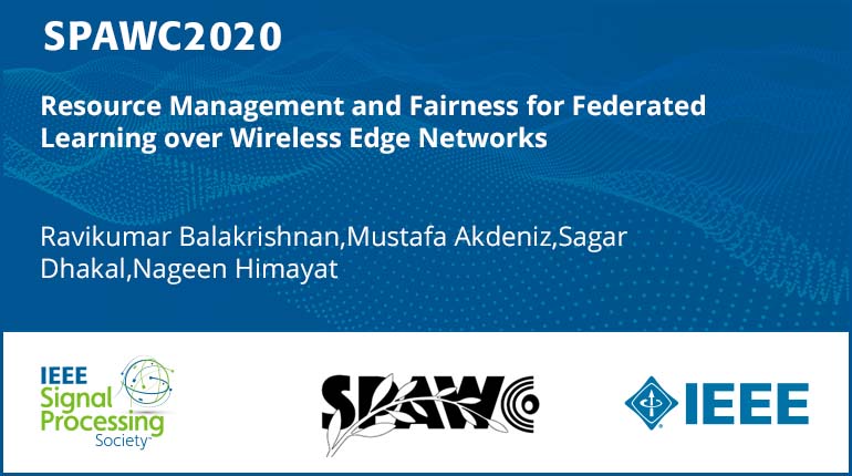 Resource Management and Fairness for Federated Learning over Wireless Edge Networks