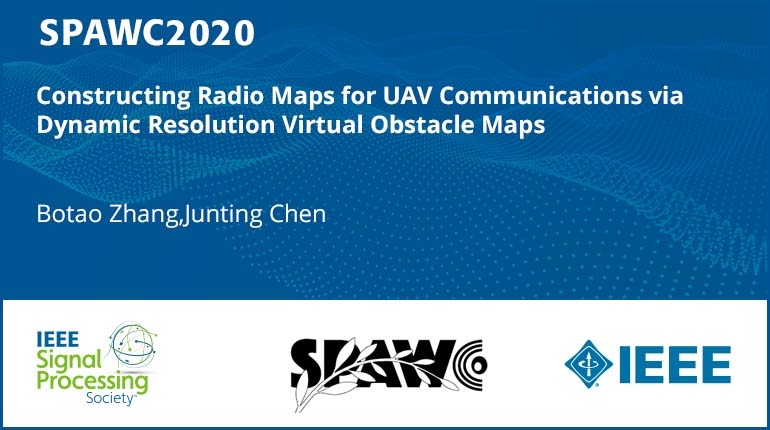 Constructing Radio Maps for UAV Communications via Dynamic Resolution Virtual Obstacle Maps