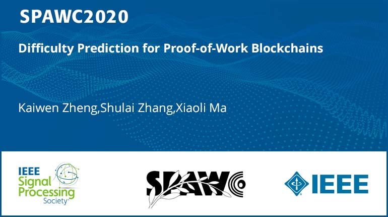 Difficulty Prediction for Proof-of-Work Blockchains