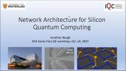 Network Architecture for Silicon Quantum Computing