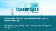 Fusionndvi: A Novel Fusion Method For Ndvi In Remote Sensing