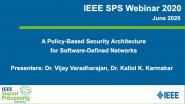 A Policy-Based Security Architecture for Software-Defined Networks