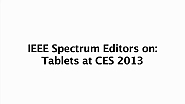 Trends in Tablets: CES 2013