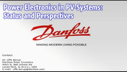 Power Electronics in PV-Systems: Status and Perspectives