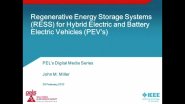 Regenerative Energy Storage Systems for Hybrid Electric and Battery Electric Vehicles