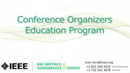 Conference Organizers Education Program (MCE)