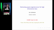 Estimating Sparse Eigenstructure for High Dimensional Data