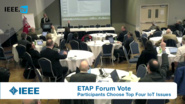 Clinton Andrews leads the ETAP Forum Vote on the Top Four IoT Issues