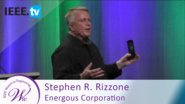 Energous Corporation President Stephen Rizzone demonstrates wireless mobile device charging - 2016 Women in Engineering Conference