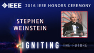 2016 IEEE Honors: IEEE Richard M. Emberson Award - Stephen Weinstein 