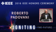2016 IEEE Honors: IEEE Alexander Graham Bell Medal - Roberto Padovani