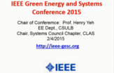 IEEE Green Energy and Systems Conference 2015