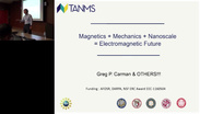 Magnetics + Mechanics + Nanoscale = Electromagnetics Future - Greg P. Carman: IEEE Magnetics Distinguished Lecture 2016