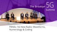 PANEL - 5G New Radio: Waveforms, Numerology, Coding: Brooklyn 5G Summit 2017