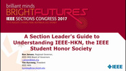 Section Leader's Guide to IEEE-HKN - Ron Jensen and Tim Kurzweg - Brief Sessions: Sections Congress 2017