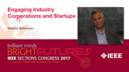 Marios Antoniou: Engaging Industry Corporations and Startups - Studio Tech Talks: Sections Congress 2017