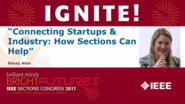Connecting Startups and Industry: How Sections Can Help - Simay Akar - Ignite: Sections Congress 2017