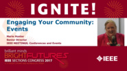 Engaging Your Community: Events - Marie Hunter - Ignite: Sections Congress 2017