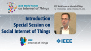 Special Session on Social Internet of Things Introduction: WF-IoT 2016