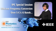 An IEEE IPC Special Session with Meng Lon Iu of the University of Toronto
