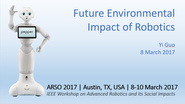 Future Environmental Impacts of Robotics