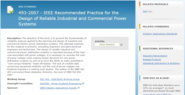 IEEE Power Reliability Standards for Health Care Campuses