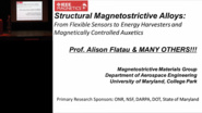 IEEE Magnetics Distinguished Lecture - Alison B. Flatau