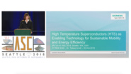 High Temperature Superconductors (HTS) as Enabling Technology for Sustainable Mobility and Energy Efficiency - Applied Superconductivity Conference 2018
