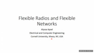 Flexible Radios and Flexible Networks