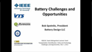 Battery Challenges and Opportunities