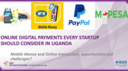 IST-Africa Conference | Entrepreneurial Sessions - Online Digital Payments that Every Startup Should Consider