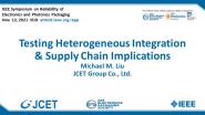 Testing Heterogeneous Integration and Supply Chain Implications