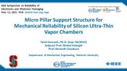 Micro Pillar Support Structure for Mechanical Reliability of Silicon Ultra-Thin Vapor Chambers