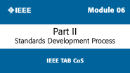 Module 06 - Standards Development: Pt. II - TAB CoS