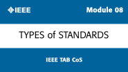 Module 08 - Type of Standards - TAB CoS