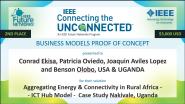 Aggregating Energy & Connectivity in Rural Africa – ICT Hub Model -- 2021 IEEE Connecting the Unconnected Challenge
