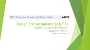Design for Sustainability: Green Hardware and Software