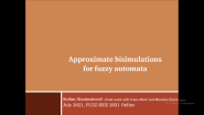 Approximate Bisimulations for Fuzzy Automata Over Complete Heyting Algebras