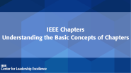 IEEE Chapters: Understanding the Basic Concepts of Chapters
