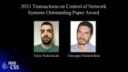 TCNS Outstanding Paper Award - IEEE CSS Awards 2021