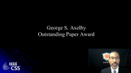 George S. Axelby Outstanding Paper Award - IEEE CSS Awards 2021