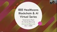 2020 IEEE Healthcare: Blockchain & AI - Kick-off: Governance - Denise McCurdy
