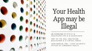 2021 IEEE Healthcare: Blockchain & AI - AI Ethics: Your Health App May Be Illegal - Sean Manion