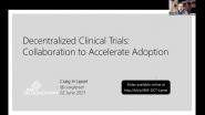  2021 IEEE Healthcare: Blockchain & AI - Decentralized Clinical Trials: Keynote - Craig Lipset